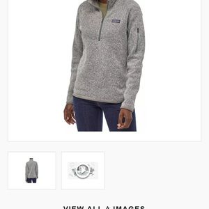 Patagonia women’s 1/4 zip sweatshirt large